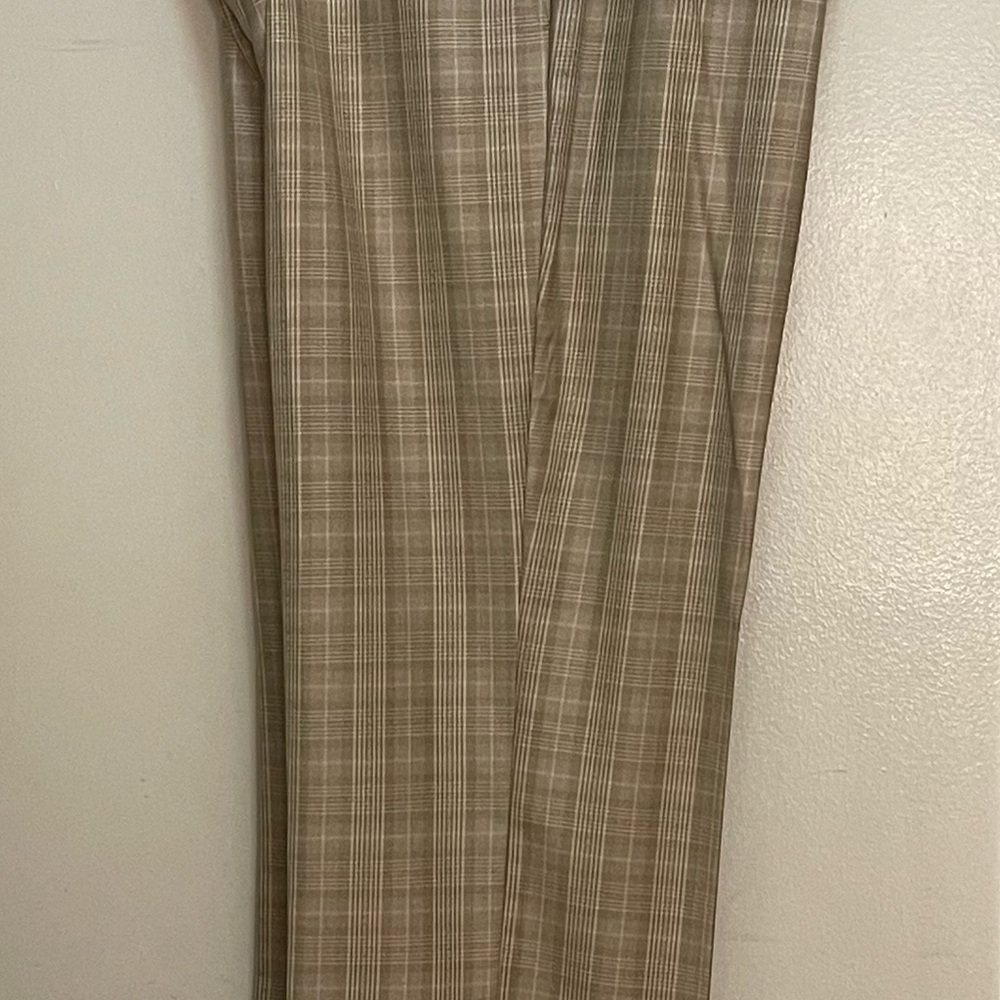 Gold Tan Checkered Suit - image 5